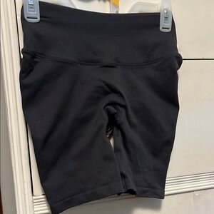 SKIMS Black Bike Shorts High-Waisted Athletic Fit